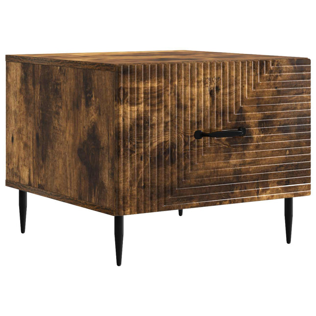 Sofabord med skuffe Røget eg 49 x 50 x 40 cm Konstrueret træ