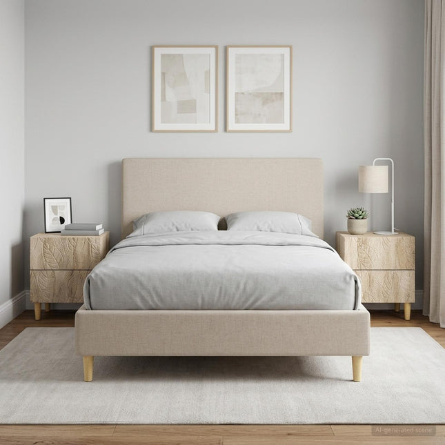 Sengebord 2 stk. Sonoma-eg 43 x 34,5 x 48 cm Konstrueret træ