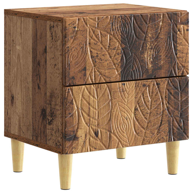 Sengebord Gammelt træ 43 x 34,5 x 48 cm Konstrueret træ