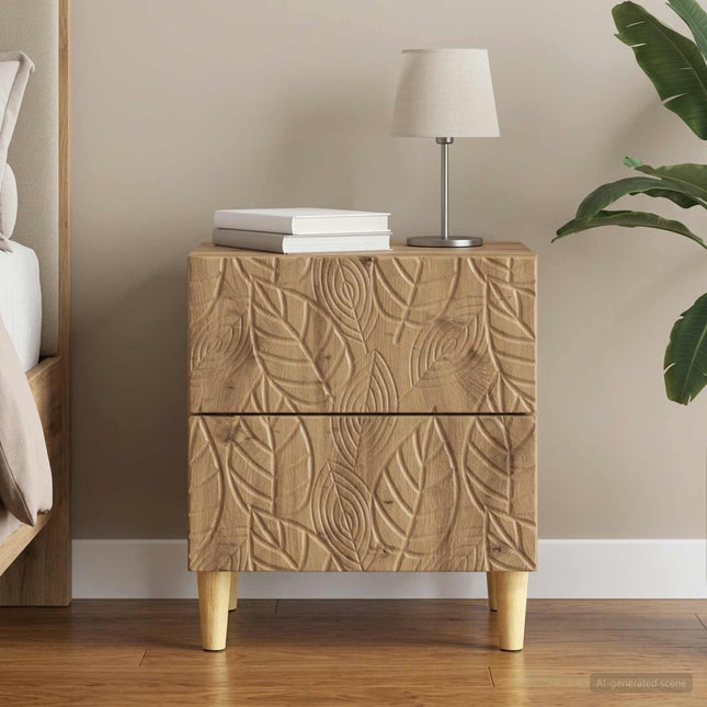 Sengebord Artisan-eg 43 x 34,5 x 48 cm Konstrueret træ