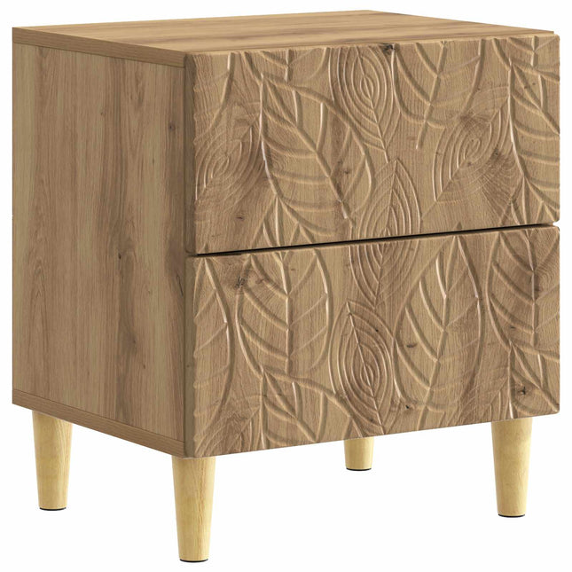 Sengebord Artisan-eg 43 x 34,5 x 48 cm Konstrueret træ