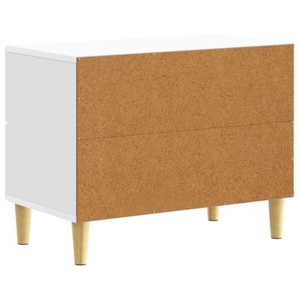 Sengebord Hvid 62 x 34,5 x 48 cm Konstrueret træ
