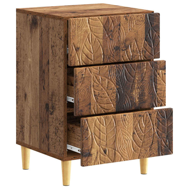 Sengebord Gammelt træ 43 x 39,5 x 66,5 cm Konstrueret træ