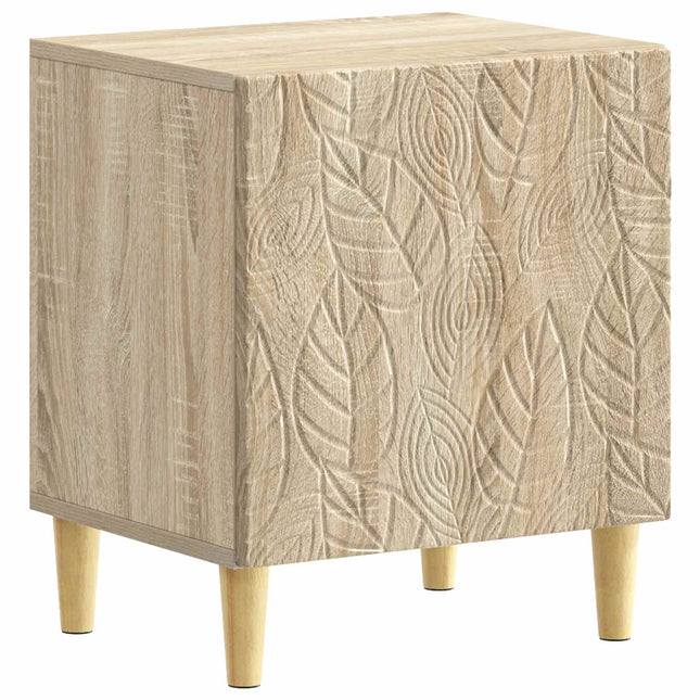 Sengebord Sonoma-eg 43 x 34,5 x 50 cm Konstrueret træ