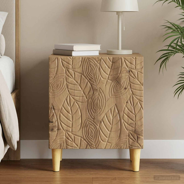 Sengebord Artisan-eg 43 x 34,5 x 50 cm Konstrueret træ