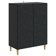 Sideboard Sort 66 x 34,5 x 90 cm Konstrueret træ