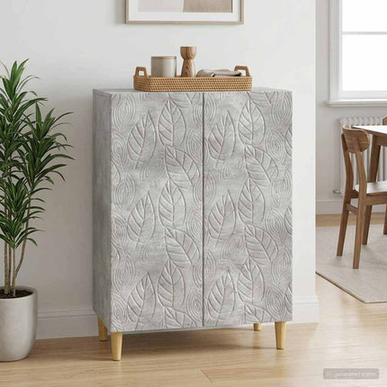 Sideboard Betongrå 66 x 34,5 x 90 cm Konstrueret træ