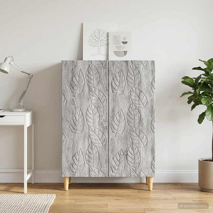Sideboard Grå Sonoma 66 x 34,5 x 90 cm Konstrueret træ