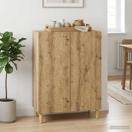 Sideboard Artisan-eg 66 x 34,5 x 90 cm Konstrueret træ