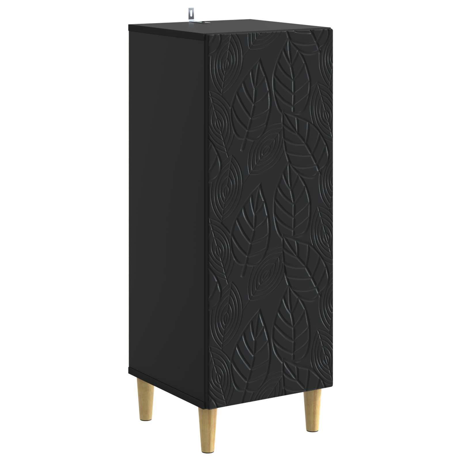 Sideboard Sort 33 x 34,5 x 90 cm Konstrueret træ