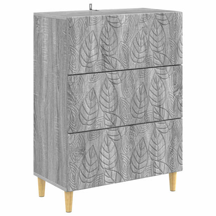 Skuffeskab 66 x 34,5 x 90 cm Konstrueret træ Grå Sonoma