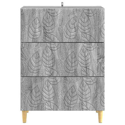 Skuffeskab 66 x 34,5 x 90 cm Konstrueret træ Grå Sonoma