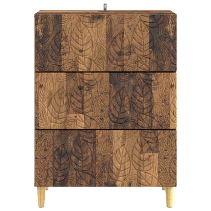 Skuffeskab Gammelt træ 66 x 34,5 x 90 cm Konstrueret træ