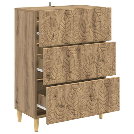 Skuffeskab 66 x 34,5 x 90 cm Konstrueret træ Artisan-eg