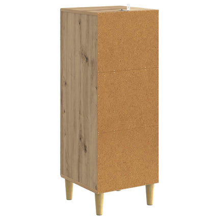 Skuffeskab 33 x 34,5 x 90 cm Konstrueret træ Artisan-eg