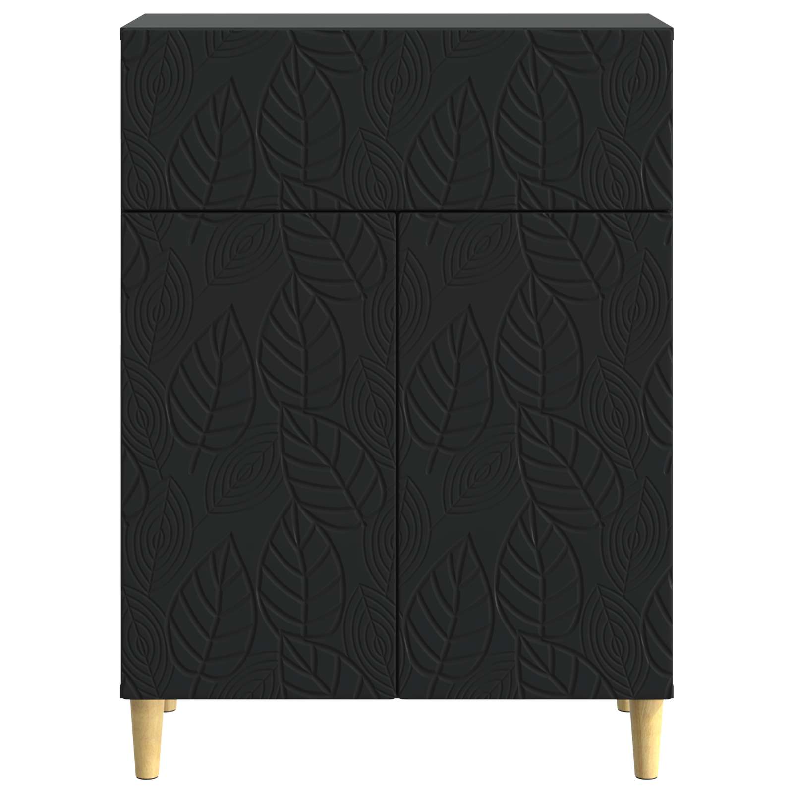 Sideboard Sort 66 x 34,5 x 90 cm Konstrueret træ