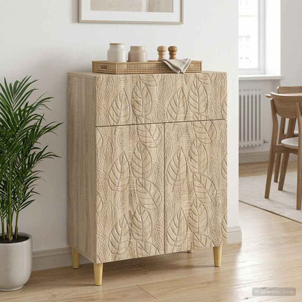 Sideboard Sonoma-eg 66 x 34,5 x 90 cm Konstrueret træ