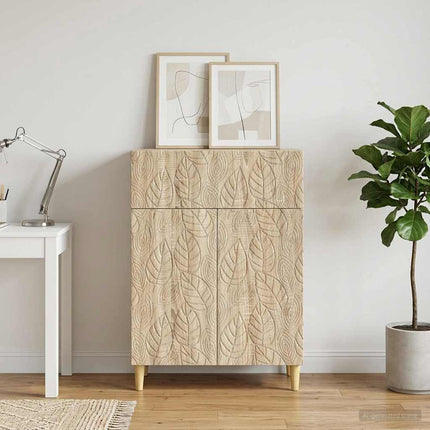 Sideboard Sonoma-eg 66 x 34,5 x 90 cm Konstrueret træ