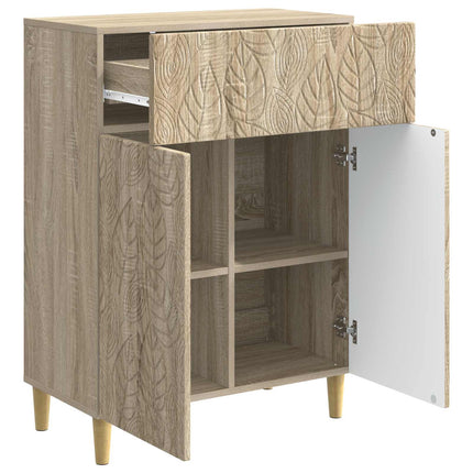 Sideboard Sonoma-eg 66 x 34,5 x 90 cm Konstrueret træ