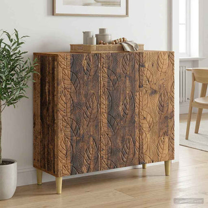 Sideboard Gammelt træ 89 x 34,5 x 80 cm Konstrueret træ