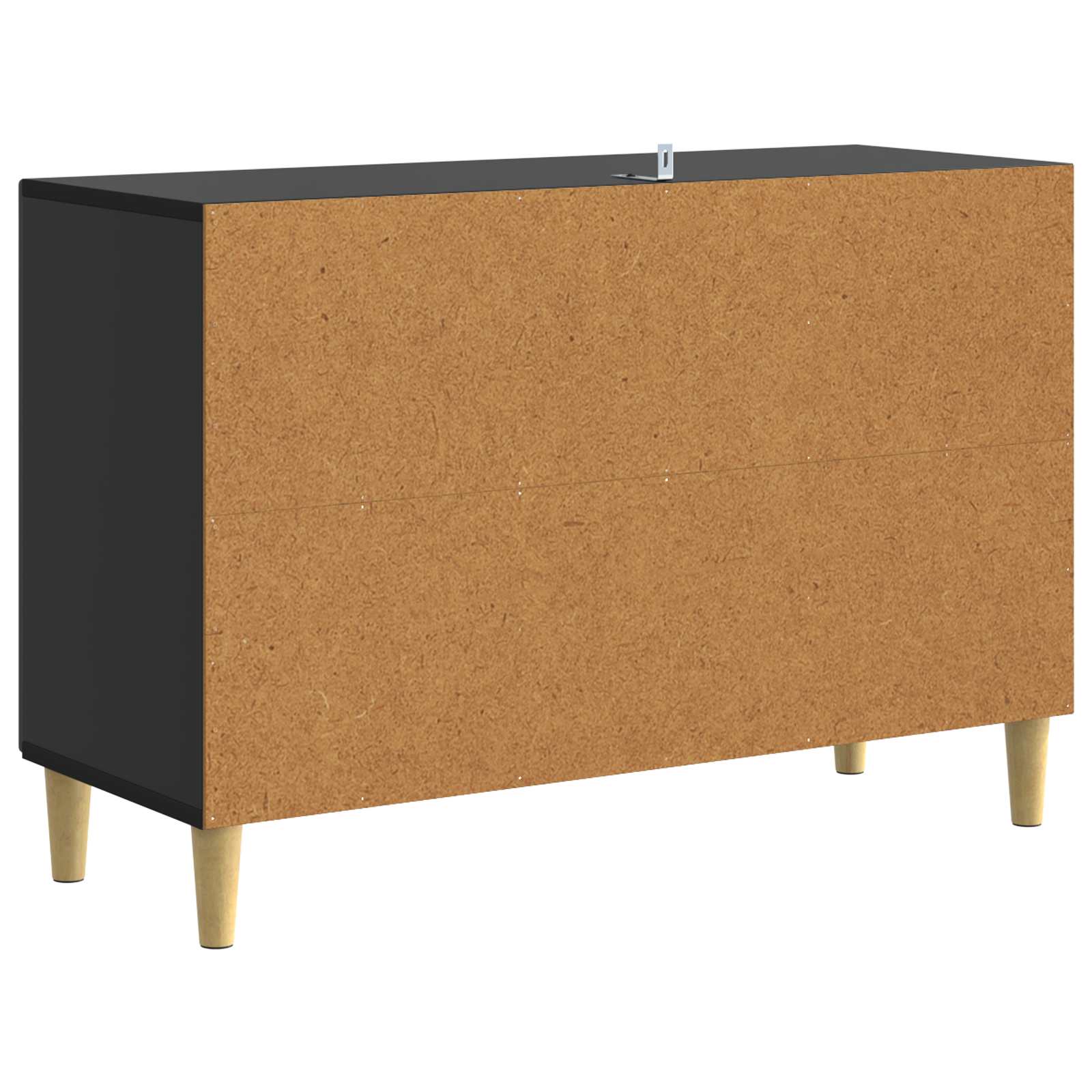 Sideboard Sort 89 x 34,5 x 60 cm Konstrueret træ