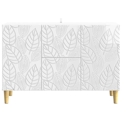 Sideboard Hvid højglans 89 x 34,5 x 60 cm Konstrueret træ