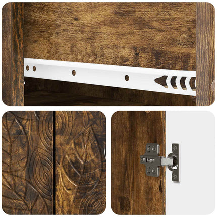 Sideboard Røget eg 89 x 34,5 x 60 cm Konstrueret træ