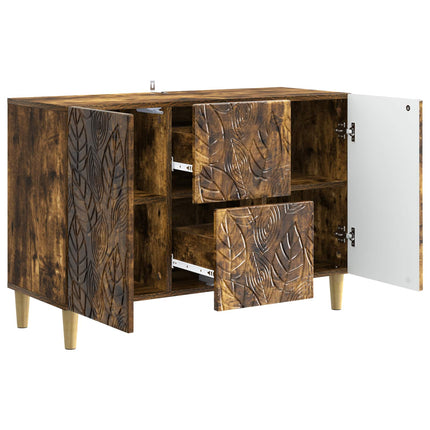 Sideboard Røget eg 89 x 34,5 x 60 cm Konstrueret træ