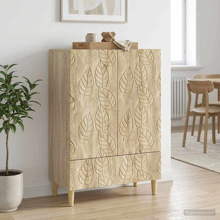 Sideboard Sonoma-eg 66 x 34,5 x 95 cm Konstrueret træ