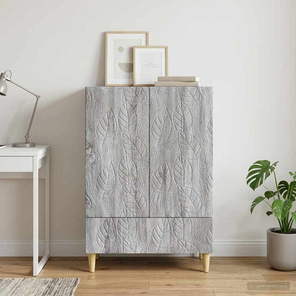 Sideboard Grå Sonoma 66 x 34,5 x 95 cm Konstrueret træ