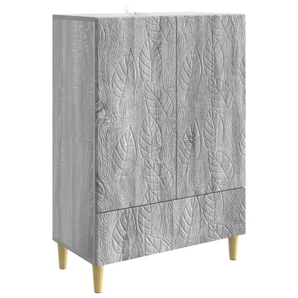 Sideboard Grå Sonoma 66 x 34,5 x 95 cm Konstrueret træ
