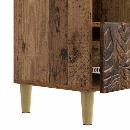 TV-skab 102 x 34,5 x 50 cm Gammelt træ Konstrueret træ