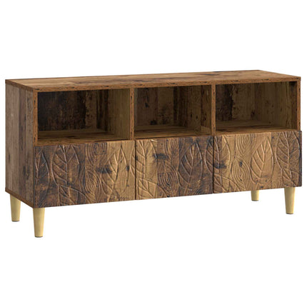 TV-skab 102 x 34,5 x 50 cm Gammelt træ Konstrueret træ