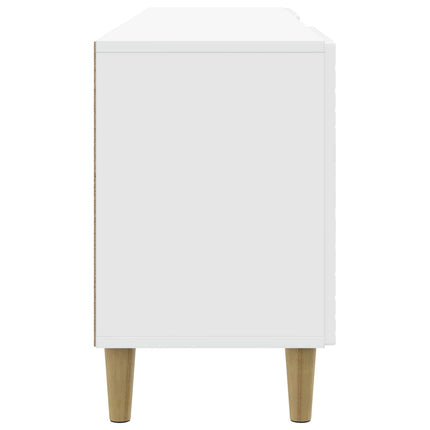 TV-skab 150 x 31 x 50 cm Hvid højglans Konstrueret træ