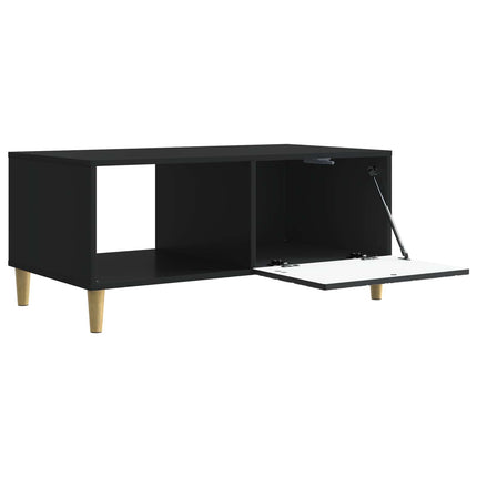 Sofabord Sort 90 x 50 x 40 cm Konstrueret træ