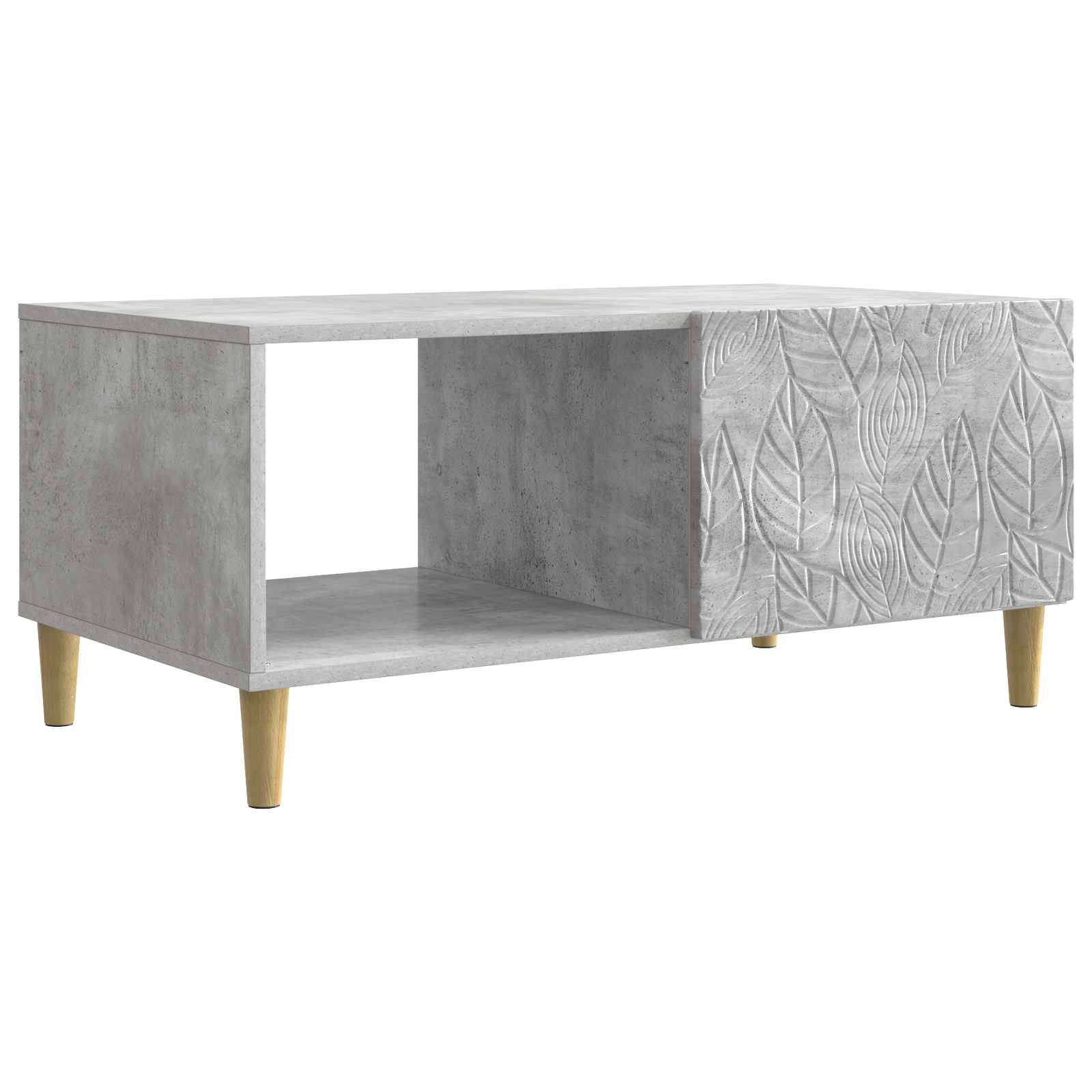 Sofabord Betongrå 90 x 50 x 40 cm Konstrueret træ