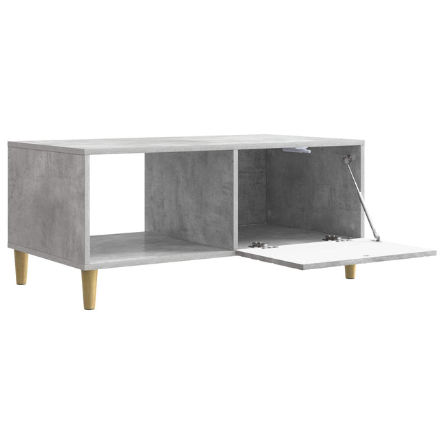 Sofabord Betongrå 90 x 50 x 40 cm Konstrueret træ