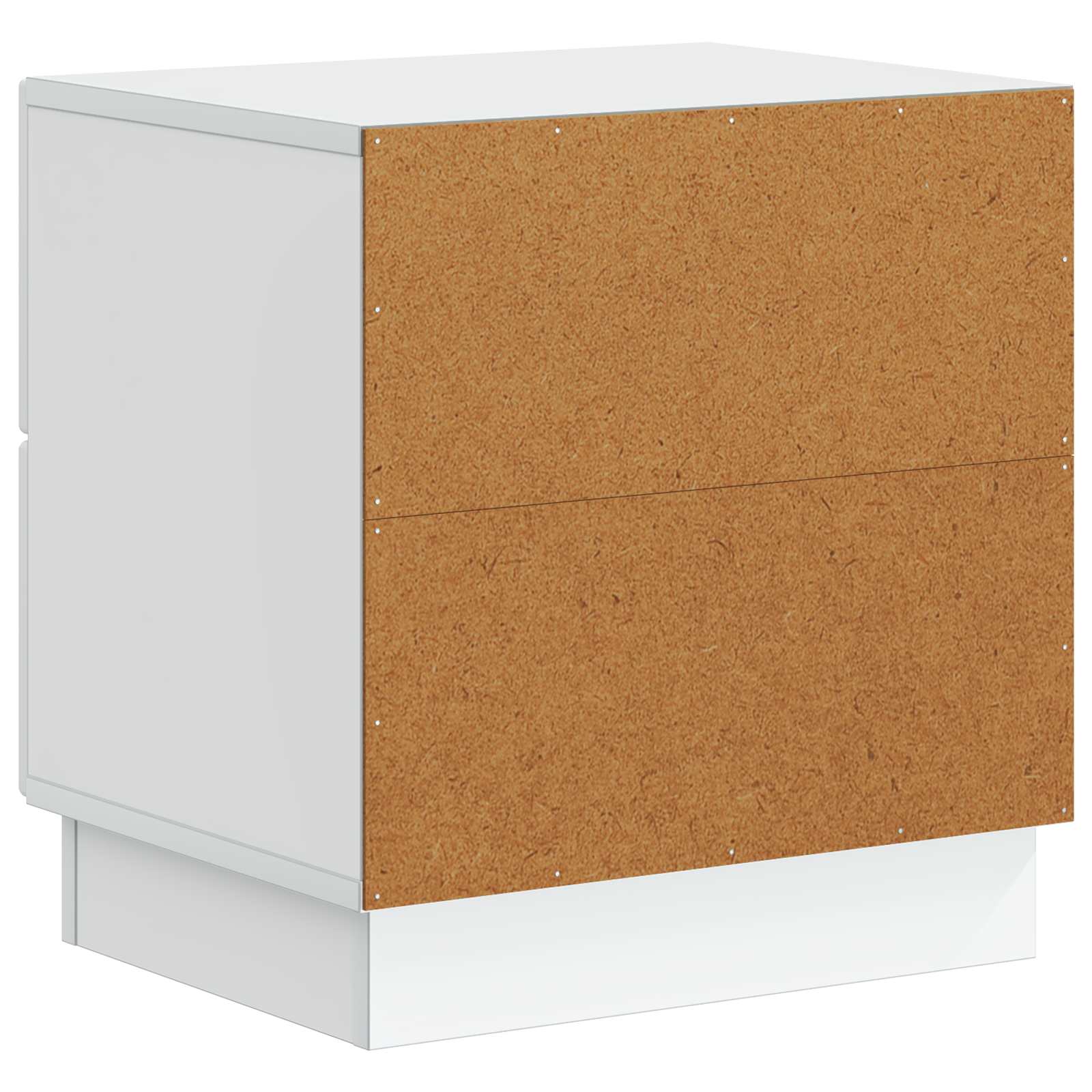 Natskab 2 pcs Hvid 43 x 34,5 x 44,5 cm Konstrueret træ