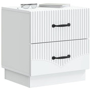 Natskab 2 pcs Hvid 43 x 34,5 x 44,5 cm Konstrueret træ
