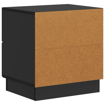 Natskab 2 pcs Sort 43 x 34,5 x 44,5 cm Konstrueret træ