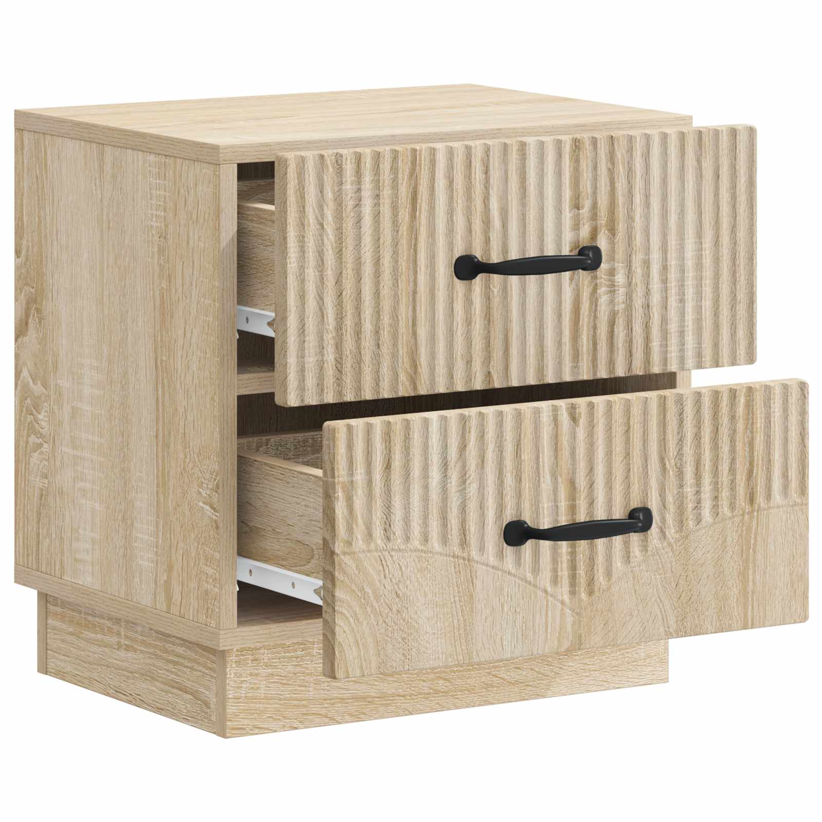 Natskab 2 pcs Sonoma-eg 43 x 34,5 x 44,5 cm Konstrueret træ