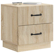 Natskab 2 pcs Sonoma-eg 43 x 34,5 x 44,5 cm Konstrueret træ