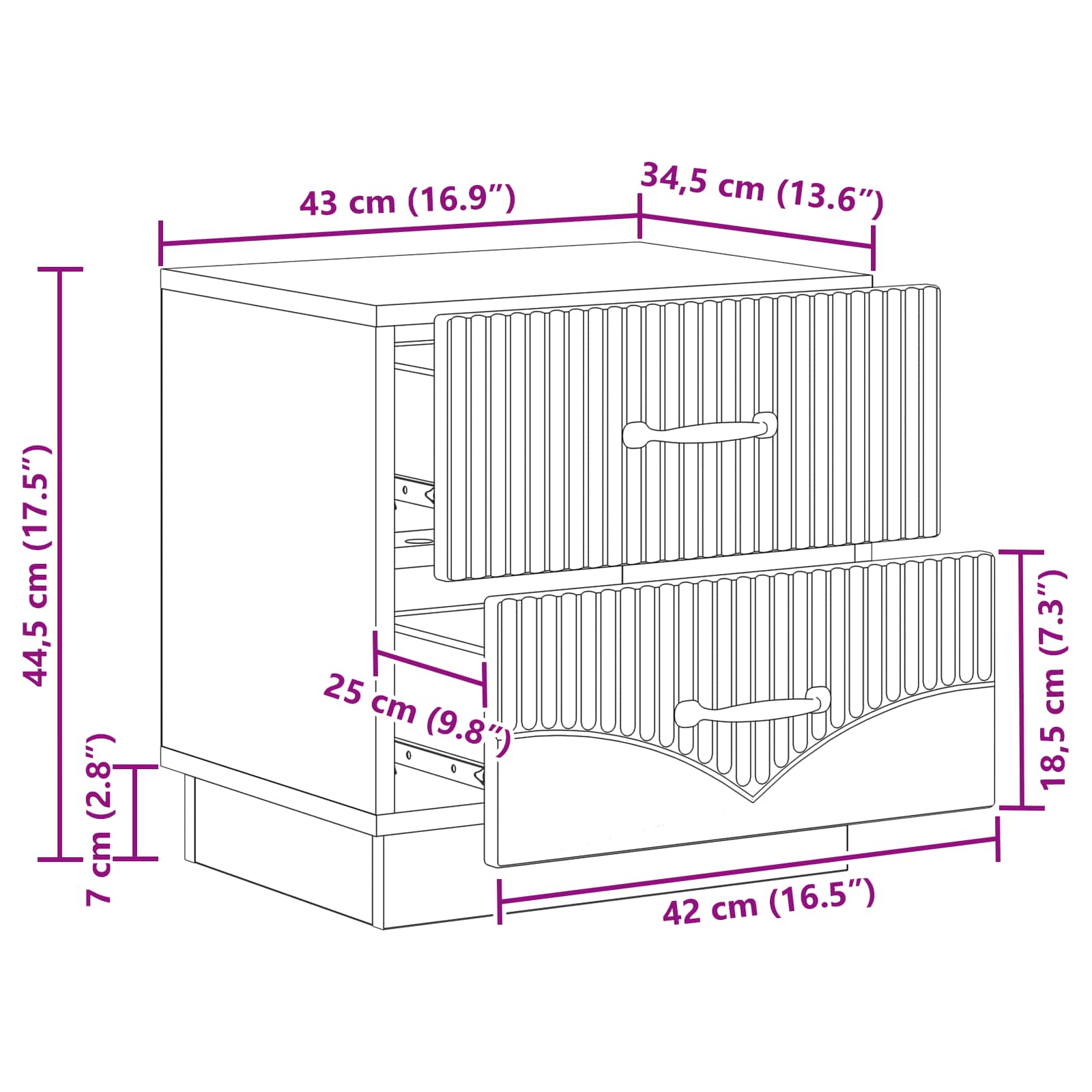 Natskab Hvid højglans 43 x 34,5 x 44,5 cm Konstrueret træ