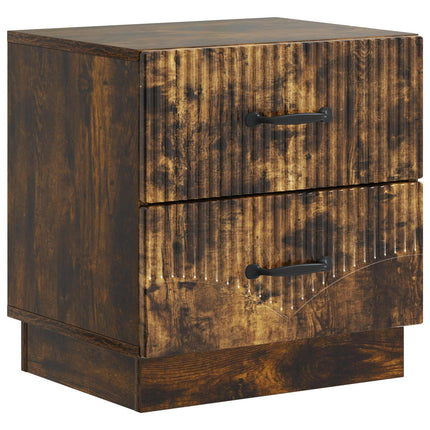 Natskab 2 stk. Røget eg 43 x 34,5 x 44,5 cm Konstrueret træ