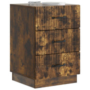Natskab med skuffe Røget eg 43 x 41 x 63,5 cm Konstrueret træ