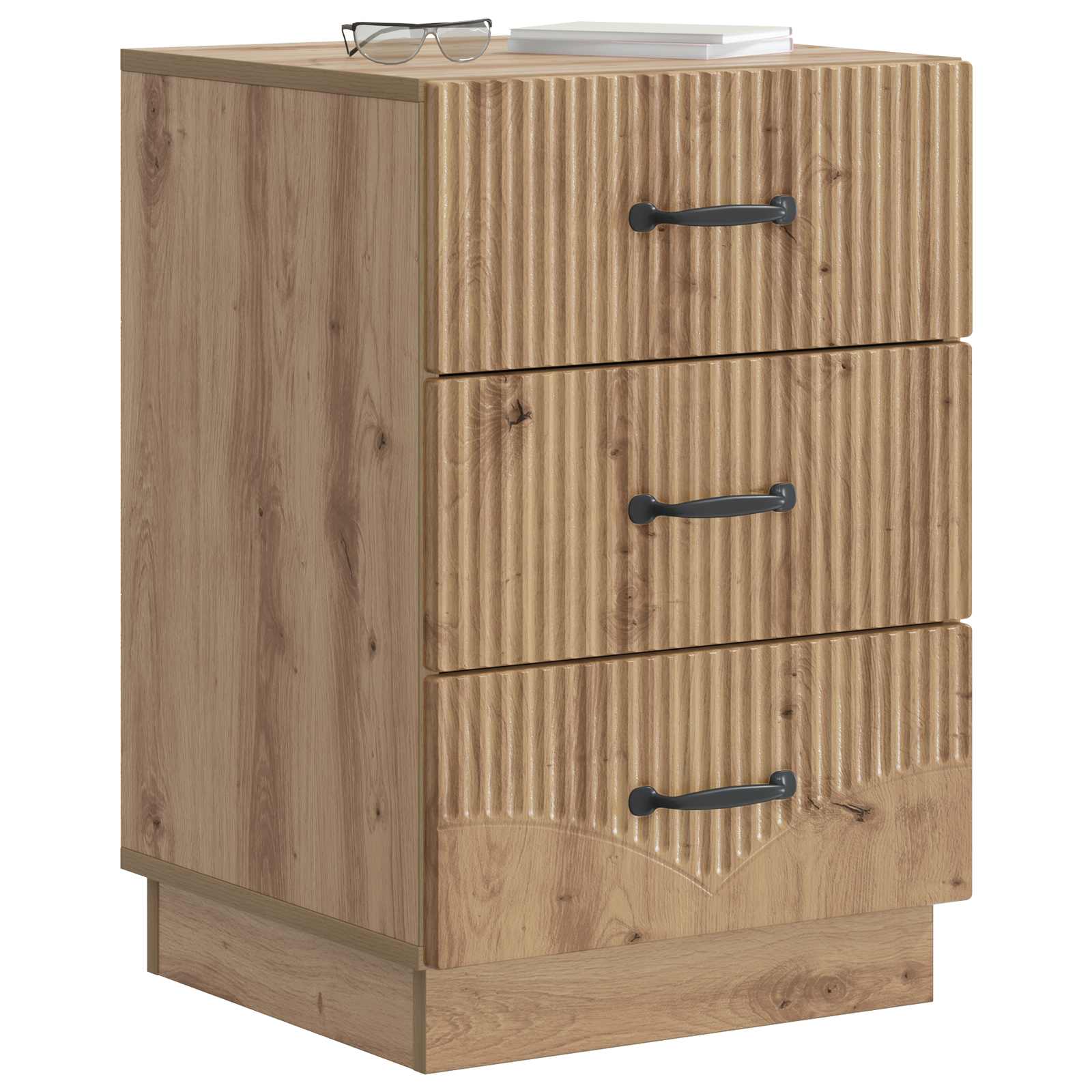 Natskab med skuffe Artisan-eg 43 x 41 x 63,5 cm Konstrueret træ