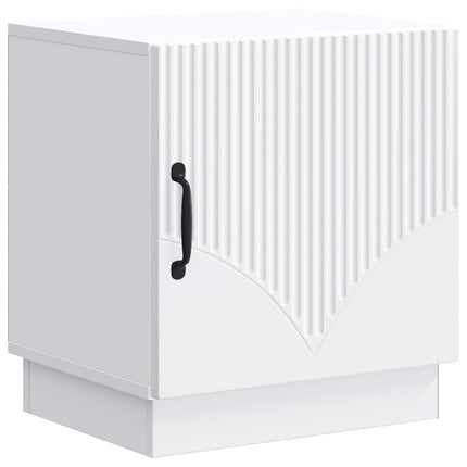 Sengebord 2 pcs Hvid 43 x 34,5 x 47 cm Konstrueret træ