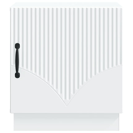 Sengebord 2 pcs Hvid 43 x 34,5 x 47 cm Konstrueret træ