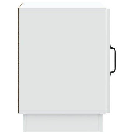 Sengebord 2 pcs Hvid 43 x 34,5 x 47 cm Konstrueret træ