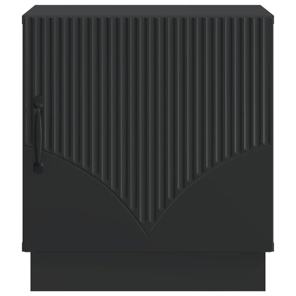 Sengebord Sort 43 x 34,5 x 47 cm Konstrueret træ